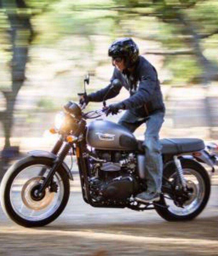 church of mo 2012 triumph scrambler review, The Scrambler emulates the desert sleds of the 1960s but you ll want to keep your off road adventures fairly mild