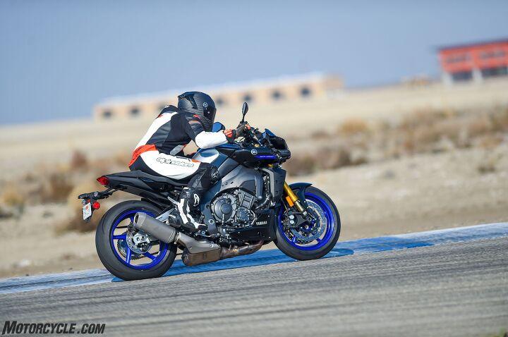 2022 yamaha mt 10 sp review first ride, Yamaha s rear ride height device on the MT 10 in full display Ok not really Photo MPG Creative