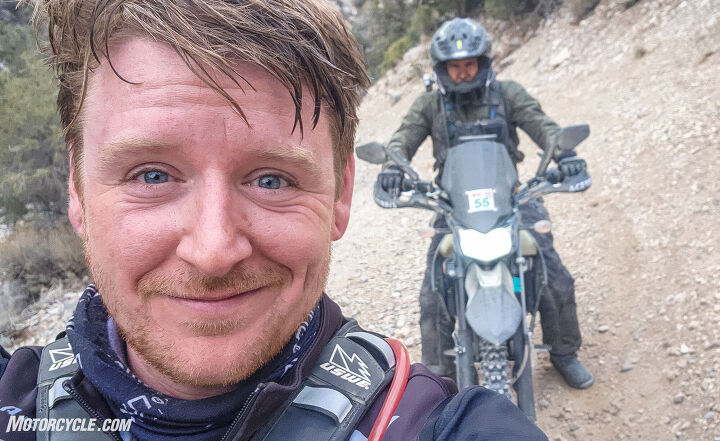 old dog new tricks tackling the la barstow to vegas dual sport ride, Evans has finally caught up Time to hit the hard part of Red Rock Canyon