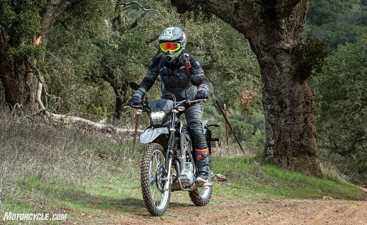 2023 kawasaki klx230 s review first ride, Intro level riders won t be intimidated by the even throttle response and smooth braking