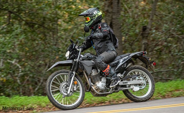 2023 kawasaki klx230 s review first ride, The KLX 230 S moved seamlessly from asphalt backroads to dirt dual track and back to highway again