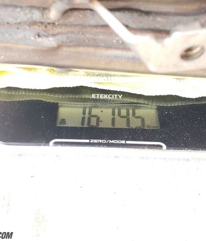 yamaha mt 10 sp project bike update 1, The stock cat weighs in at 16 lbs 14 5 oz If you include the extra hardware that won t be reused the number is even higher