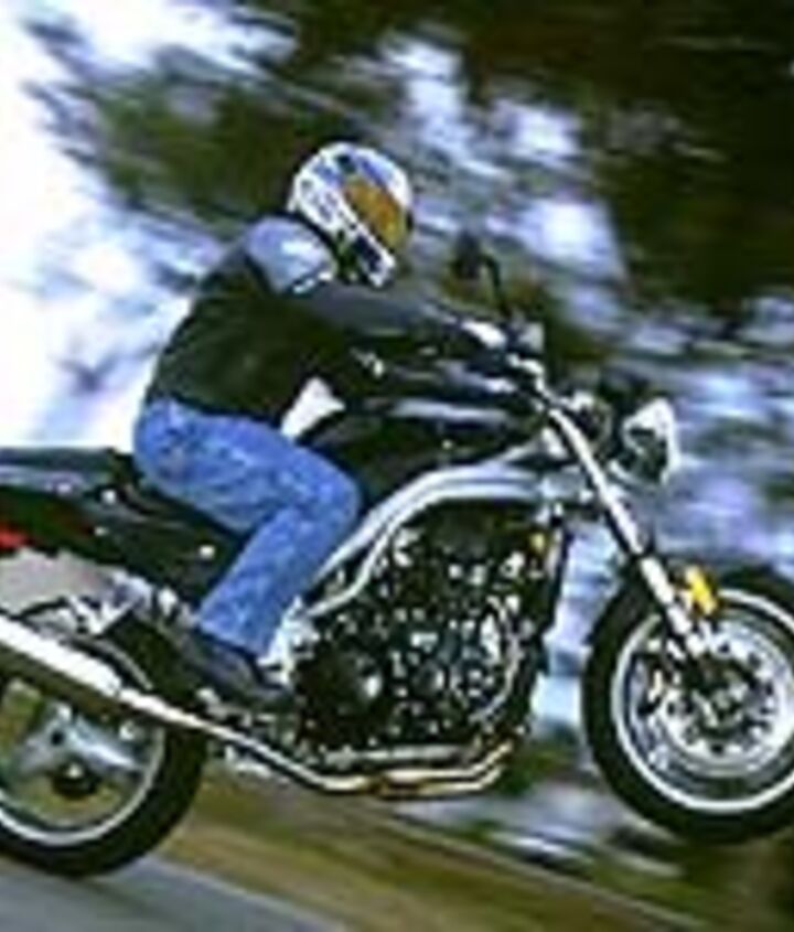 church of mo first ride 2002 triumph speed triple, On the Triumph you re kind of a tough guy see It s so James Bond It so well it s just plain cool