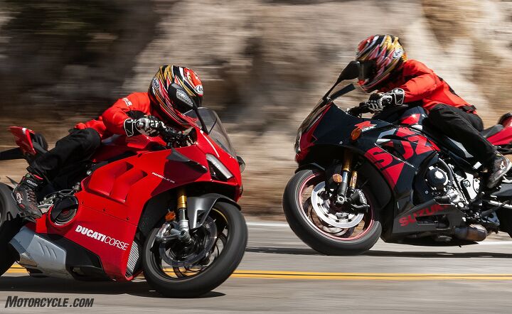 Comparing Each End of the Sportbike Price Spectrum: Ducati Panigale V4R and Suzuki GSX-R1000R