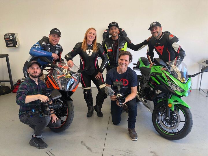 showdown 2022 kawasaki ninja 400 vs ktm rc390 at the track, Our testers and video crew putting the bikes through their paces so you don t have to