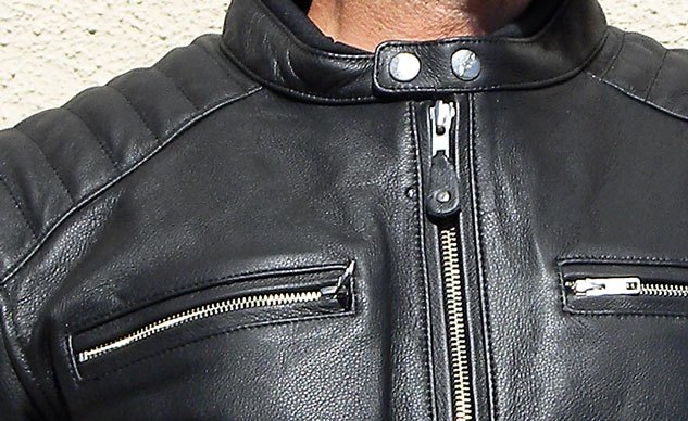 joe rocket classic 92 jacket review, A neoprene liner helps prevent the mandarin collar from chafing