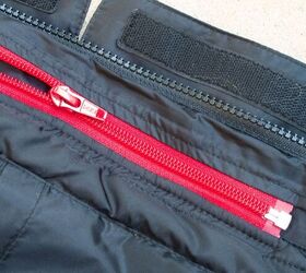 alpinestars andes drystar jacket pants review, The red zippers provide a visual cue for installing the thermal liner