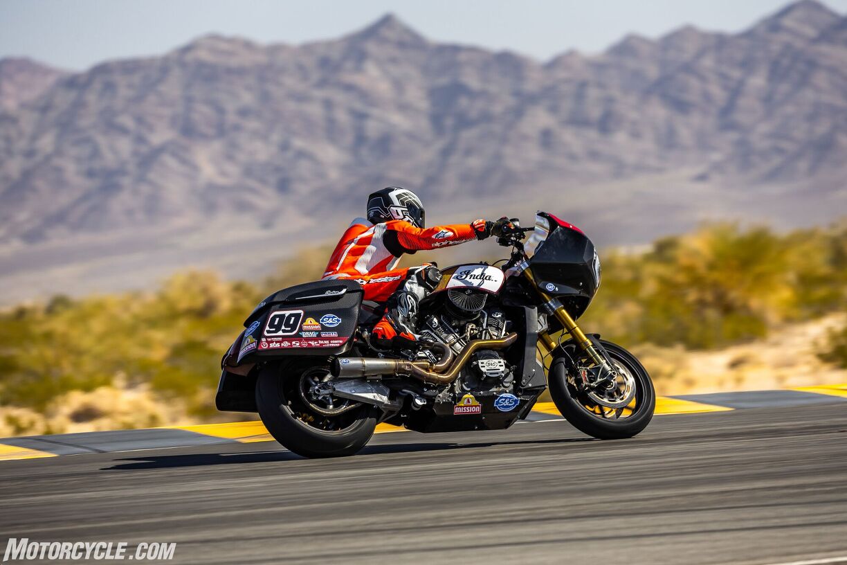 Riding Indian's 2022 Championship-Winning Challenger Bagger Race Bike ...