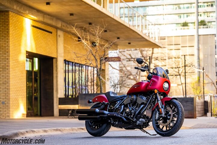 The 2023 Indian Sport Chief in Ruby Smoke.