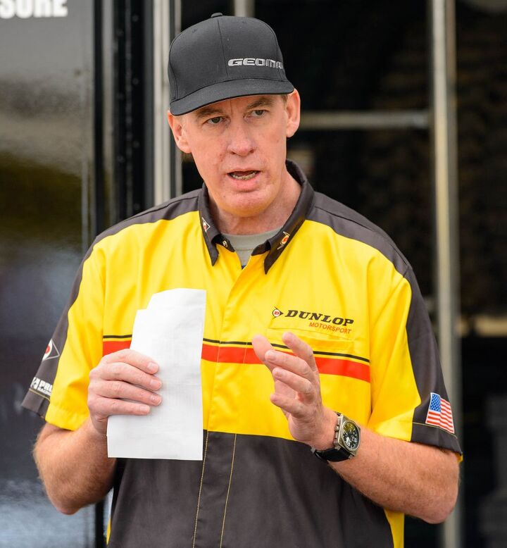 dunlop geomax mx32 and geomax mx52 review, Dunlop VP of Motocycle Sales Mike Buckley spoke extensively about the company s efforts to build the ultimate aftermarket replacement tire for off road use Buckley feels that his team deserves an A for the finished product
