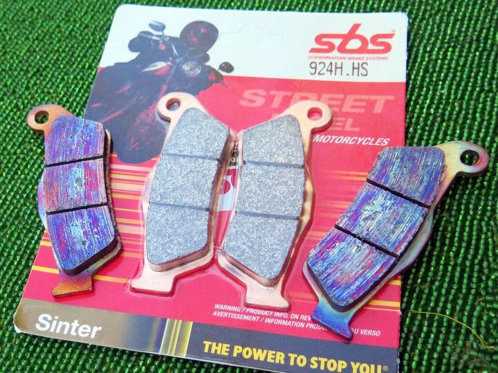 mo better sbs brake pad review, SBS sinter pads before and after abuse