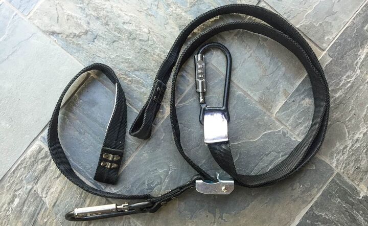 mo tested lockstraps cable and tie downs review, Lockstraps measure 8 5 feet have locking carabiners at both ends and even feature a soft tie