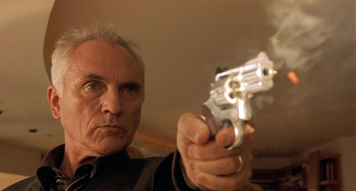 hog fever podcast review, Academy Award Nominated British actor Terence Stamp shown here in the starring role of the 1999 movie The Limey adds a touch of class to Hog Fever