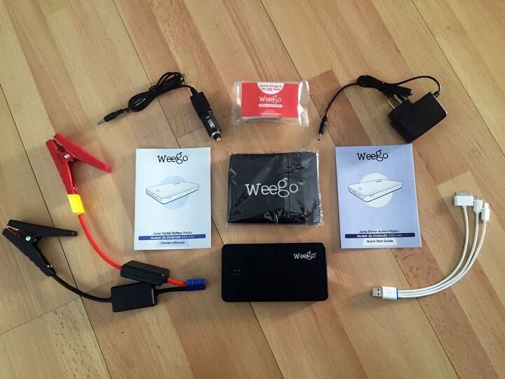 mo tested weego js6 lithium jump starter video, All Weego lithium jump starters come with Pre charged battery pack jumper cables with built in circuitry protections wall and car chargers 3 in 1 USB charging cord battery terminal cleaner carrying case instruction manual quick start guide