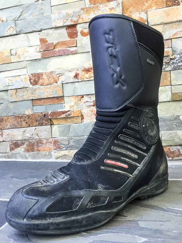 mo tested tcx touring classic airtech evo gore tex boot review, Other publications may give you pristine product shots of the boots they test MO believes in testing the hell out of gear as evidenced by the condition of these TCX Touring Classics