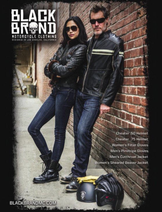 black brand reveals line of moto clothing with attitude, We know they re motorcyclists by the gear they re wearing So why confuse things by putting a brand model motorcycle in the advertisement that might turn off potential customers