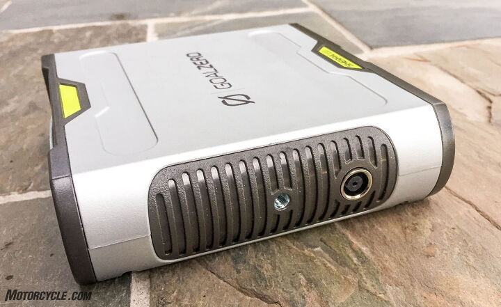 mo tested goal zero sherpa 100 power pack sherpa inverter, The inverter screws to the side of the Sherpa 100 The power port can also be used to connect multiple Sherpa 100s for larger power needs