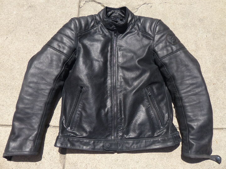 mo tested rev it stewart air leather jacket review, An armored jacket with this much style that includes perforated leather and a full sleeve quilted liner checks off a lot of boxes for a leather riding jacket