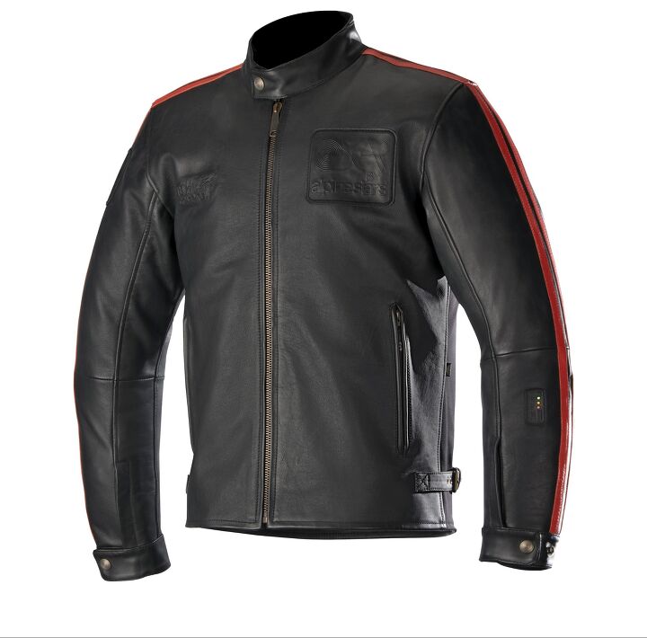 alpinestars 2018 technical motorcycling collection, The Charlie Leather Jacket from Alpinestars heritage inspired Oscar line incorporates the Tech Air technology into a more casual jacket for street use