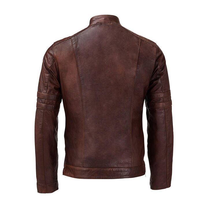55 collection bene leather jacket review, The Bene features clean lines in a fitted classic style