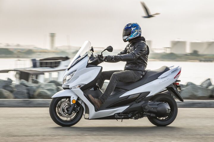 mo tested alpinestars brera leather jacket review, The Brera even makes riding a scooter look good The Suzuki Burgman 400 pictured here is awesome by the way