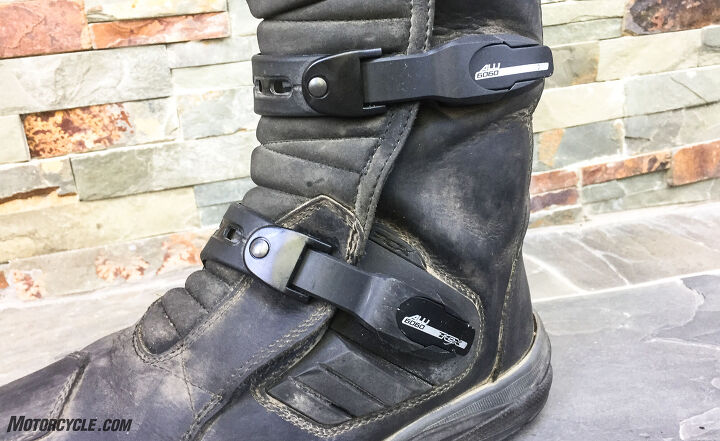 mo tested tcx baja gore tex boot review, The buckles are easy to adjust The accordion stitched leather contributes to the boots comfort when walking