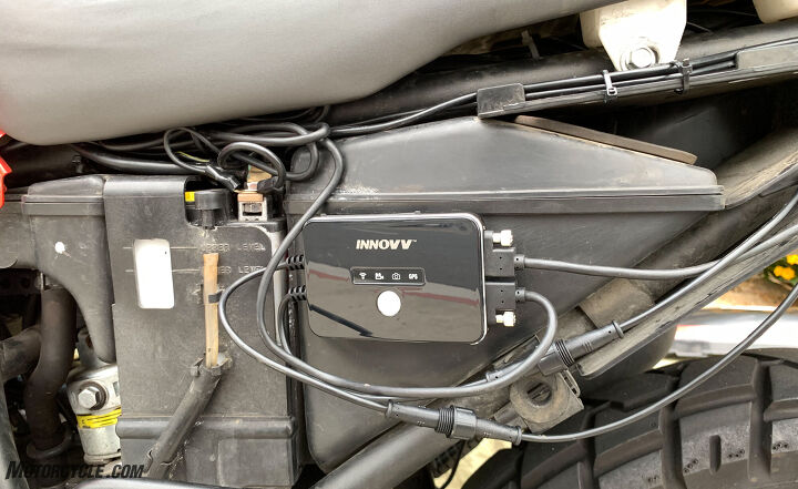 mo tested innovv k2 motorcycle camera system review, The DVR is thin making it easy to find a centralized mounting point