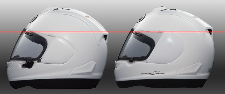 mo tested arai corsair x review, Unless you view the new shield pivot location in context the 24mm lower location doesn t sound like a lot However it s a pretty sizeable bit of real estate on a helmet