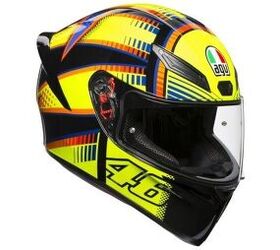  AGV K3 Valentino Rossi Winter Test 2019 Motorcycle Helmet  Yellow XL : Automotive