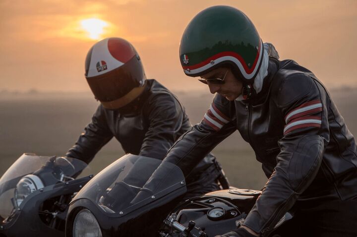 agv helmets everything you need to know, AGV launched its Legends line in 2018 with Agostini and Pasolini replicas photo courtesy AGV