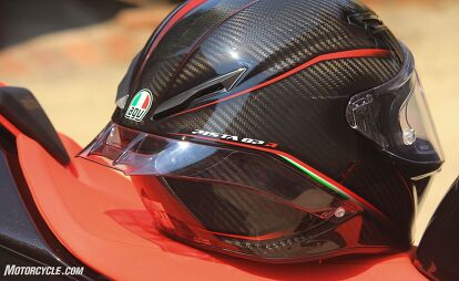 agv pist gp rr Pista Mono Glossy Carbon Helmet which makes it effortless to wear MO Tested: AGV Pista GP