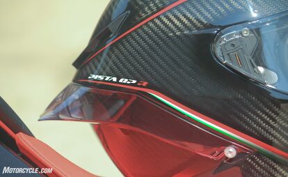 agv pista gp r carbon gran premio helmet gloss RR Carbonio Forgiato Italia and obstacles more clearly and ahead of others AGV Pista GP RR Intrepido