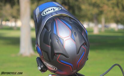 arai xd4 blue duct center brace MO Tested: Arai XD4 Helmet