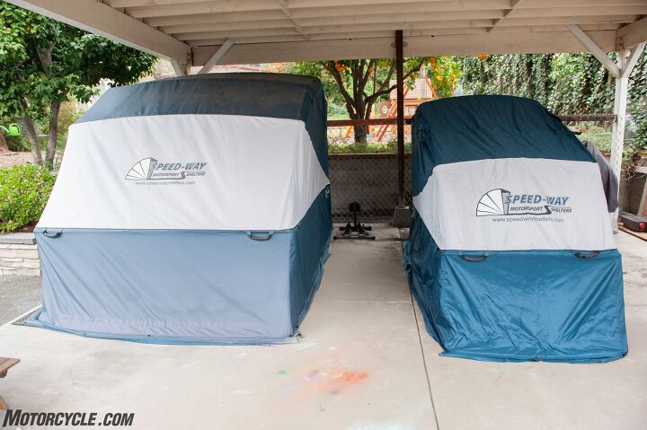 mo tested speedway motorsport shelters, Side by side you can see how much bigger the Deluxe is compared to the Standard The Deluxe gets much more usage at my house hence the fading color