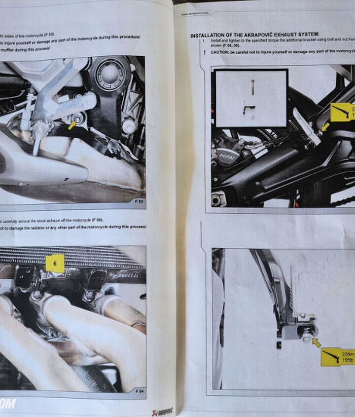 The instruction booklet complete with full-color photography and torque specs made the installation quick work.