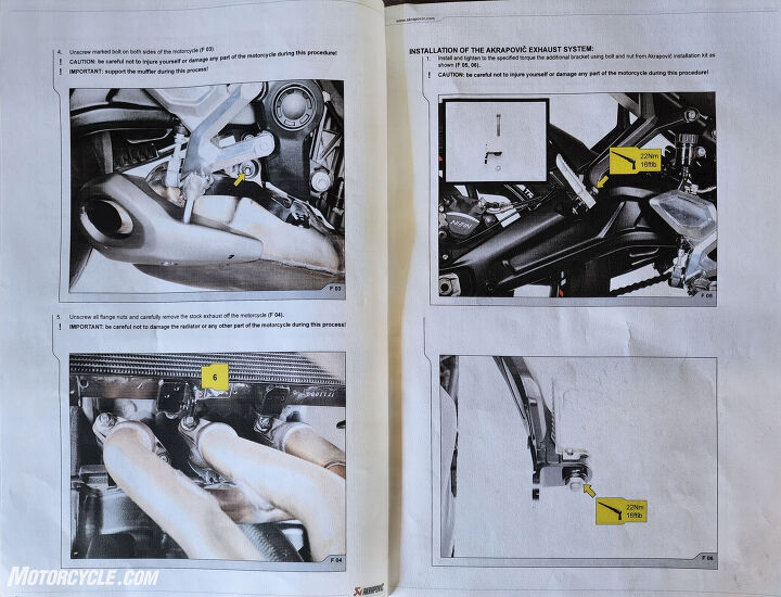 The instruction booklet complete with full-color photography and torque specs made the installation quick work.