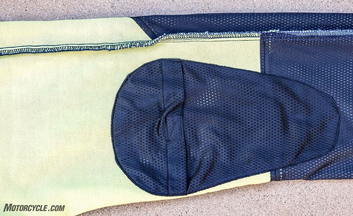 Riding jeans, like these Scorpion jeans, started with internal Kevlar liners, and then moved to pockets for armor.