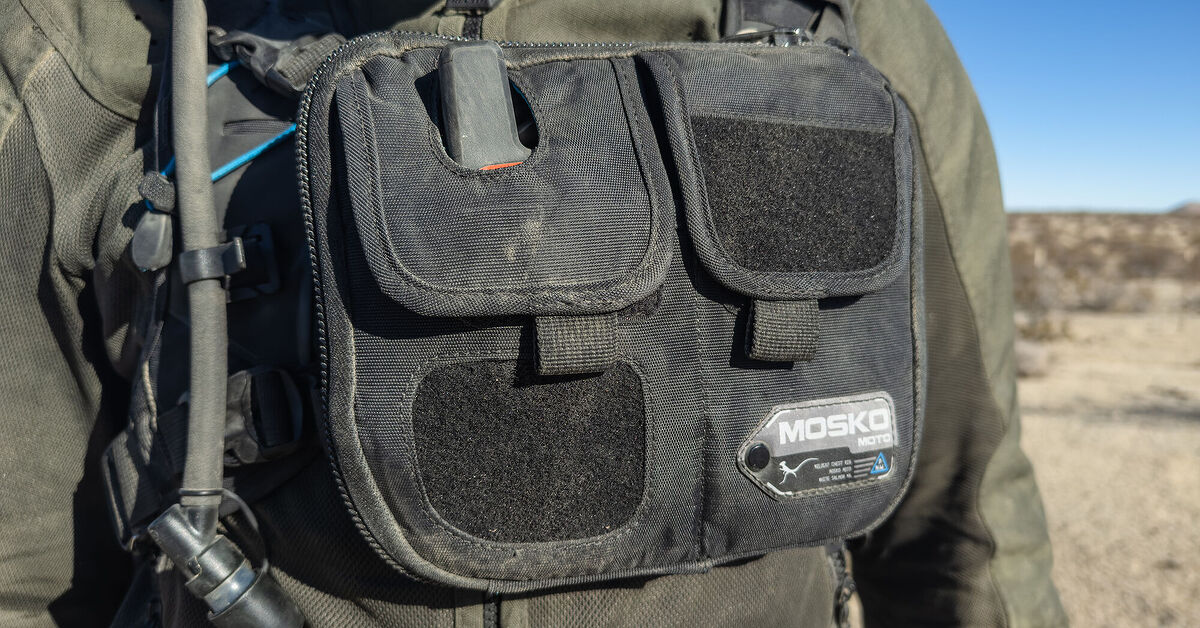 Adventure Motorcycle Riding Chest Rig MO Tested: Mosko Moto Wildcat 12L Backpack With Chest Rig | Motorcycle.com
