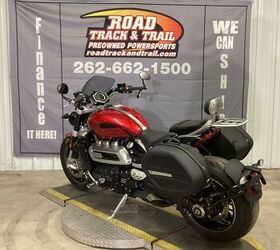 only 1037 miles 1 owner factory warranty through 6 24 2024 triumph side bags