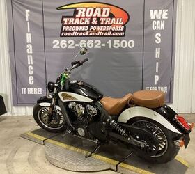 2017 Indian Motorcycle Scout Icon Thunder Black, White & Red For