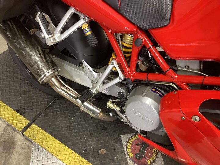 only 22 551 miles ohlins suspension ducati side bags and top box fast by