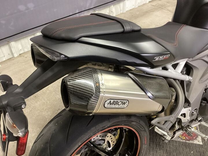 only 7427 miles arrow exhaust carbon fiber front fender side fairing and