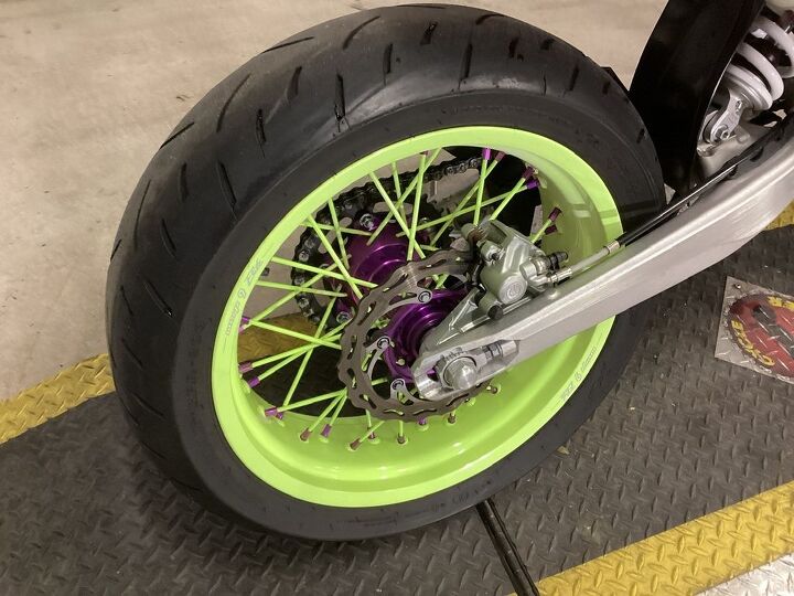 only 3690 miles 1 owner warp 9 super moto 17 wheels and hubs wave rotors hand