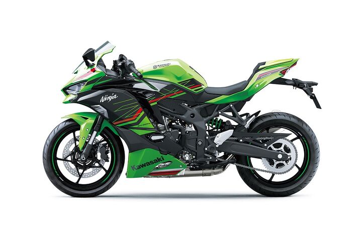 kawasaki usa to announce two models on feb 1, The ZX 25RR is mechanically similar to the ZX 25R adding a TFT display upgraded suspension and you guessed it KRT Edition graphics