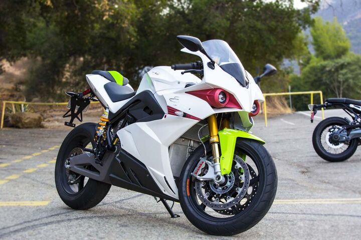 2015 energica ego second ride review video, The Ego 45 s trim pieces around the LED headlights feature a ceramic and metallic coating Zircotec that feel cool to a touch and look exceedingly trick