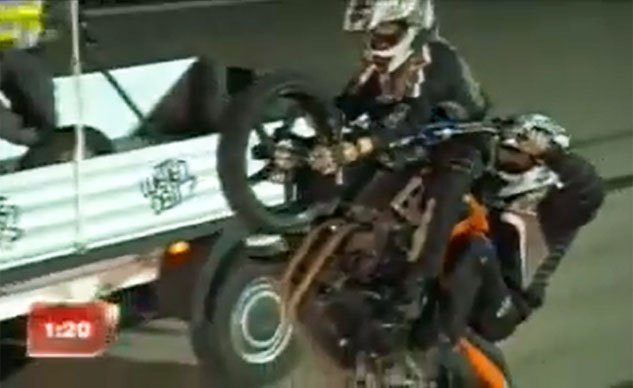 Weekend Awesome – Front Wheel Swap During a Wheelie
