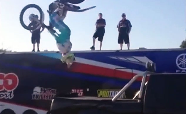 Weekend Awesome - Backflip Onto a Pickup Truck