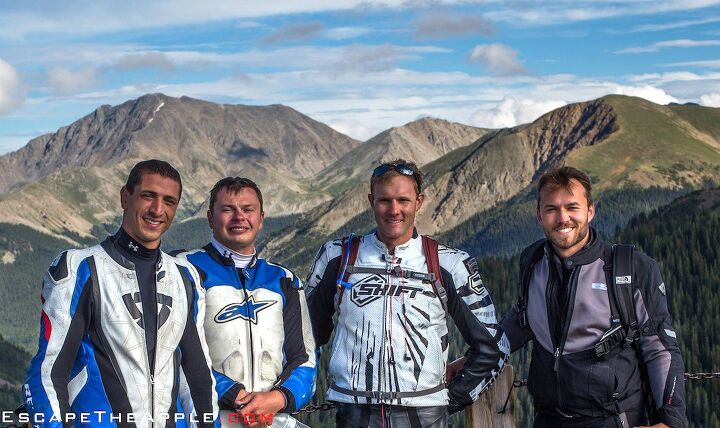 escape the apple part 7 video, A rare shot of the entire team from a fellow rider atop Independence Pass on Route 82
