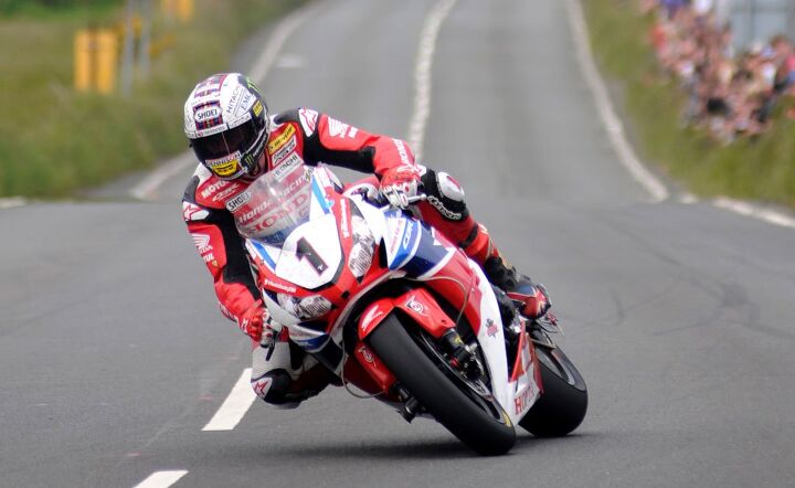 2015 isle of man tt wrap up video, John McGuinness set a new record averaging a speed of 132 701 mph over the 37 mile Mountain Course