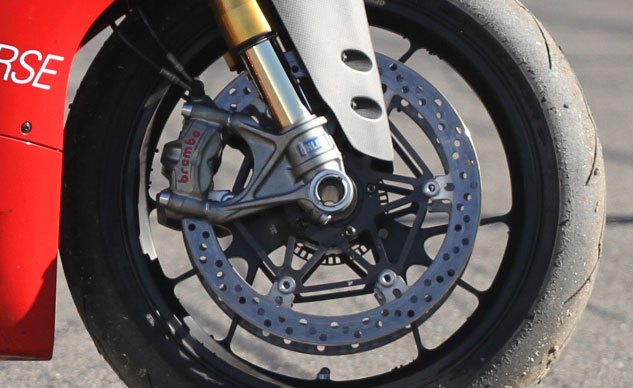 2013 exotic superbike shootout track video, Brembo designed a wonderful caliper with the compact M50 on the Panigale The powerful and precise binders were our top pick when slowing from 150 plus miles per hour